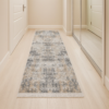 Килимова доріжка в коридор 80×300 см сіро-бежевий з бахромою Reform Carpet IMAJ 1802, Туреччина
