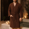 Халат чоловічий мусліновий кімоно 4-шаровий L (48-50) бавовна Туреччина Lekesiz — фото 4