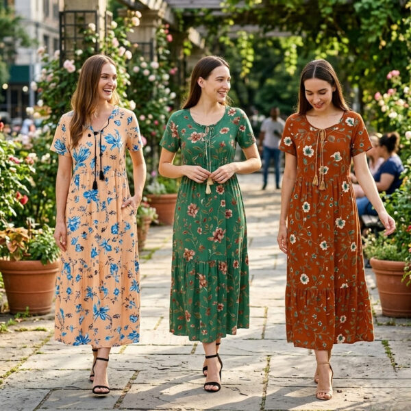 Сукня зі штапелю довга літня в підлогу Бордова Merve Moda 422, Туреччина, розмір 50 — фото 7
