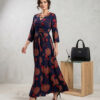 Довга літня сукня максі зі штапелю Merve Moda 434, розміри 46–52, 4 кольори, Туреччина