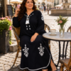 Довге штапельне плаття великих розмірів Merve Moda 513 у східному стилі Туреччина 56–62 — фото 9